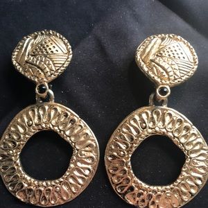 Designer Earrings from Neiman Marcus Gold Clip